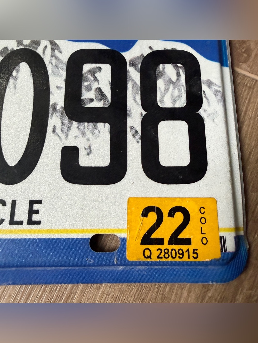 Colorado License Plate Collectors Series POF098 Man Cave Blue White Bar Decor - Picture 6 of 7